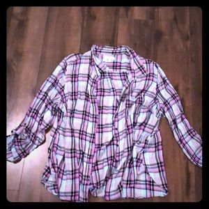 Button up flannel shirt